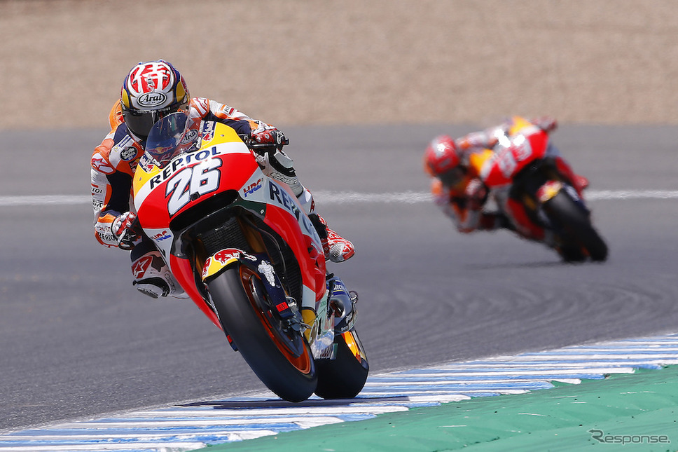 MotoGP第4戦スペインGP MotoGPクラスで優勝したダニ・ペドロサ（Repsol Honda Team）。《画像提供 Honda》