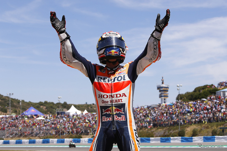 MotoGP第4戦スペインGP MotoGPクラスで優勝したダニ・ペドロサ（Repsol Honda Team）。《画像提供 Honda》