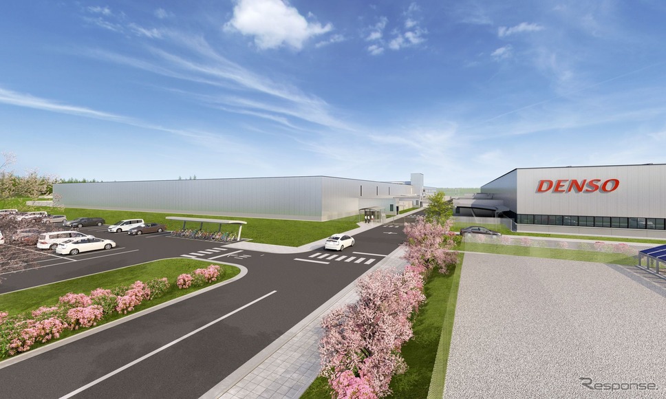 デンソー福島の新工場完成予想図