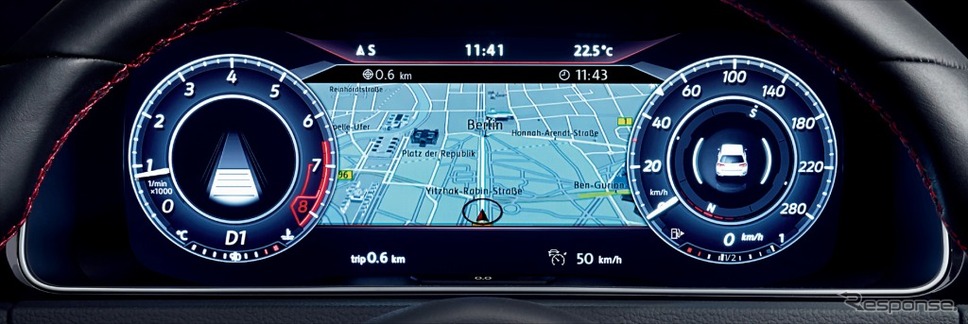 VW ゴルフGTI デジタルメータークラスター  Active Info Display