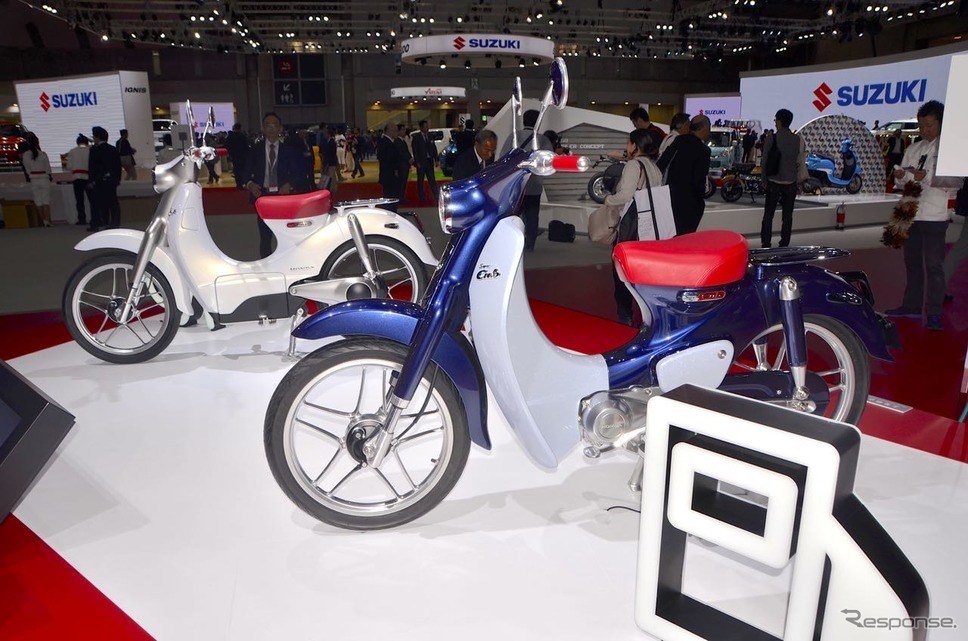 2015年東京モーターショーで披露した『EV-Cub Concept』2015年東京モーターショーで披露した『EV-Cub Concept』《画像 ホンダ》