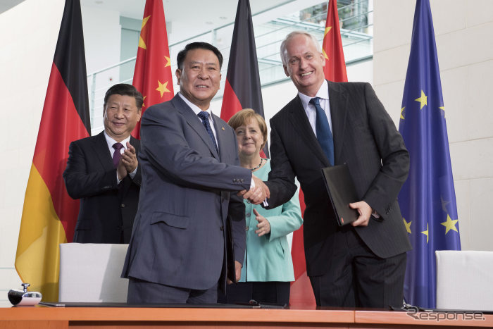 中国に新たな投資を行い、EVとバッテリーを現地生産することで合意した北京汽車とダイムラー