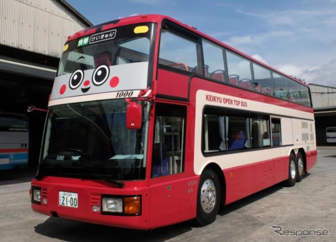 京急「KEIKYU OPEN TOP BUS」。秋から三浦半島で運行される。《出典 京浜急行電鉄》