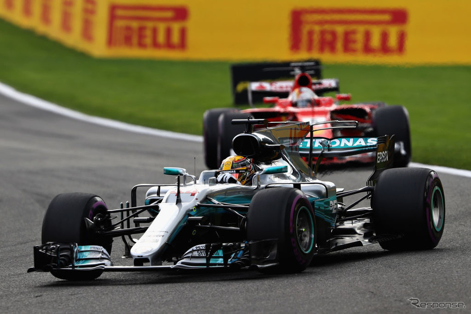 F1 ベルギーgp ハミルトンが今季5勝目 ベッテルとの僅差接戦に逃げ切り勝ち E燃費