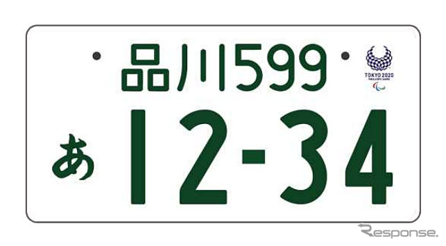 エンブレム付きナンバーTOKYO 2020 OFFICIAL LICENSED PRODUCT（c）Tokyo 2020