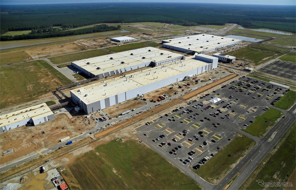米国サウスカロライナ州チャールストンに建設中のボルボカーズの新工場