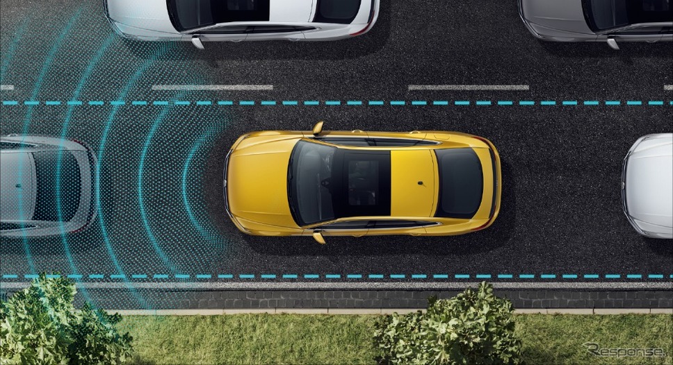 VW アルテオン渋滞時追従支援システム“Traffic Assist" イメージ アダプティブクルーズコントロール“ACC"（全車速追従機能付）