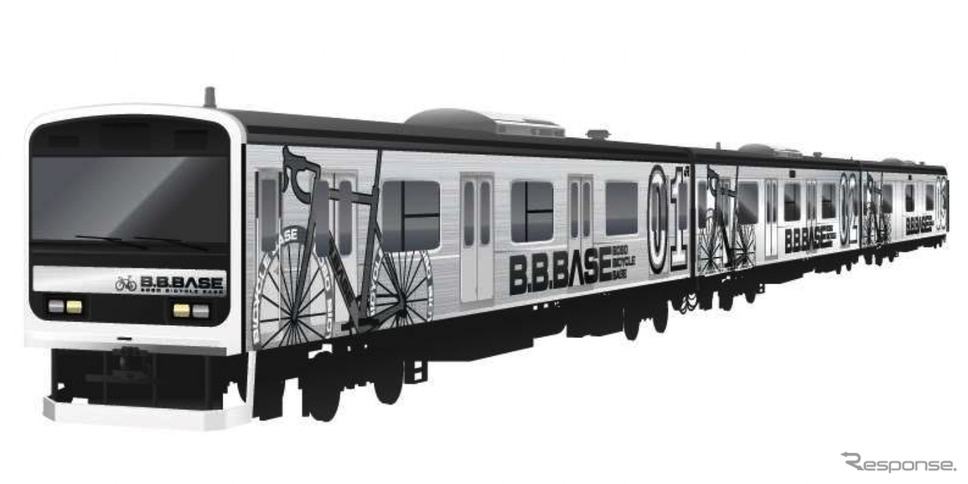 「B.B.BASE」のイメージ。2018年1月6日から運転される。《出典 東日本旅客鉄道千葉支社》