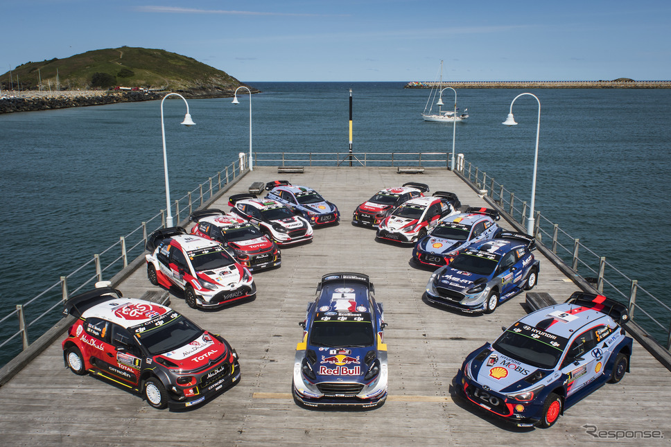 来季もWRCは4大トップ陣営の戦いになる（写真は2017年シーズン）。《写真提供 Red Bull》