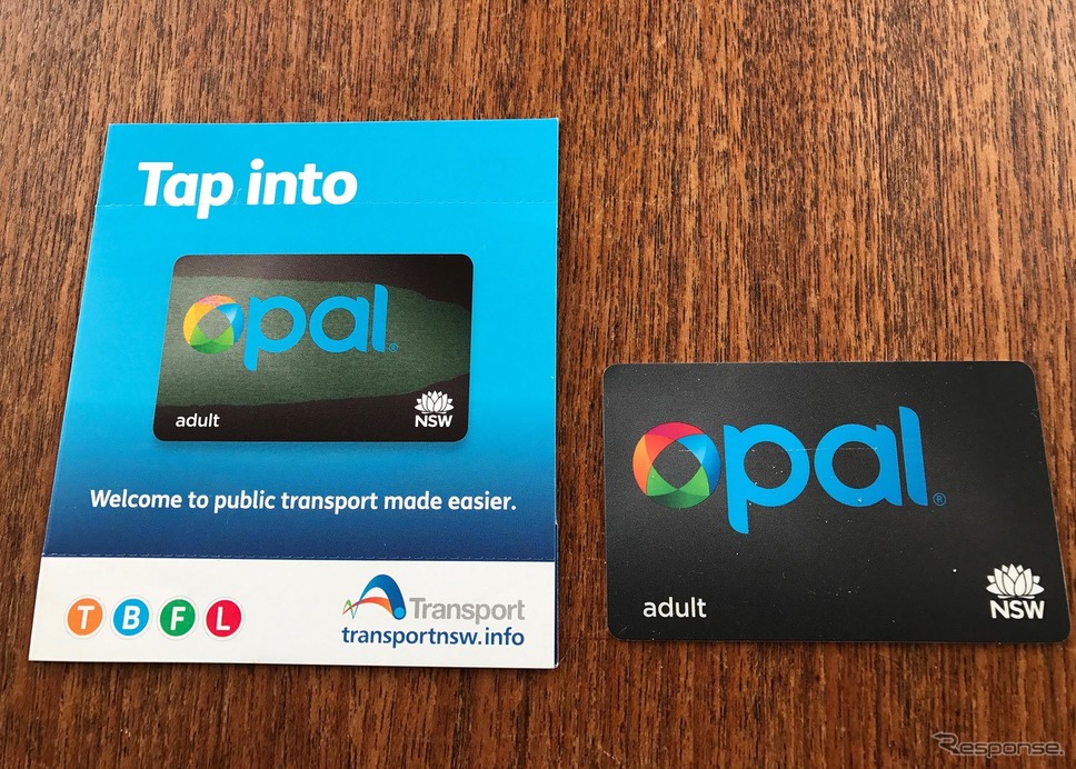オーストラリアのシドニー近郊で活躍した交通系ICカード「オパールカード」。SUICAのようなデポジットはなし。《撮影 岩貞るみこ》