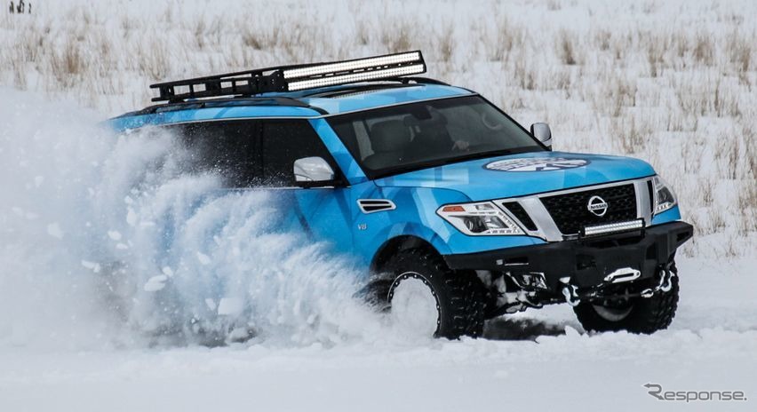 日産の最上級suv アルマーダ が雪上パトロール車に シカゴモーターショー18 E燃費