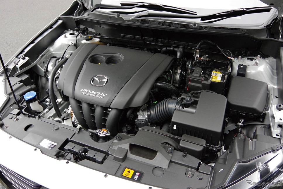 マツダ CX-3 改良新型のガソリンエンジン「SKYACTIV-G 2.0」《撮影 宮崎壮人》