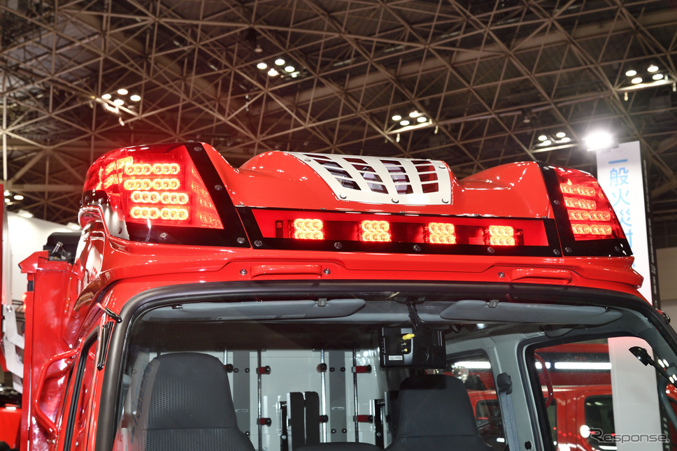 モリタの小型水槽付消防ポンプ自動車CD-IDシリーズ（東京国際消防防災展2018）《撮影 雪岡直樹》