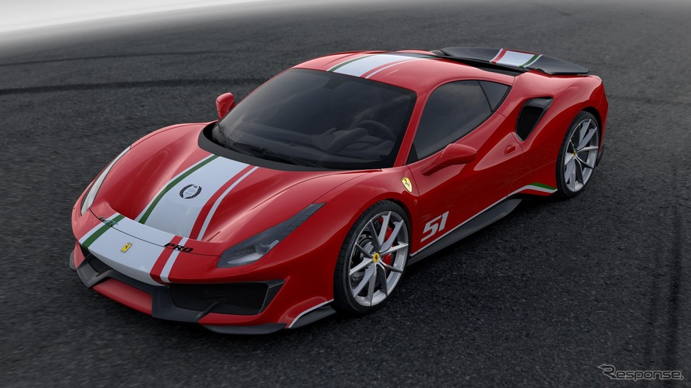 フェラーリ 488ピスタ の「Piloti Ferrari」