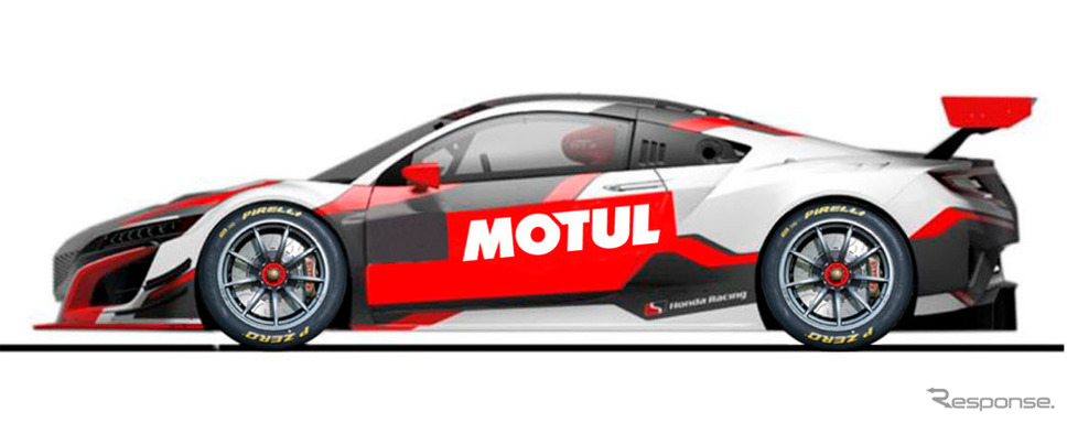 今回の発表リリースにある「Honda Team MOTUL」のマシンイラスト。