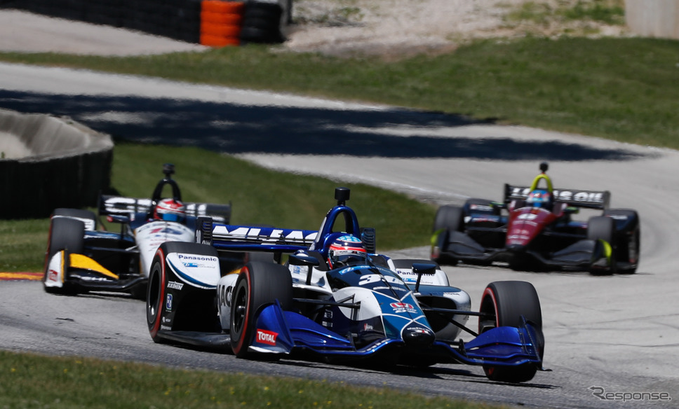 #30 佐藤琢磨は今季ベストの4位に。《写真提供 INDYCAR》