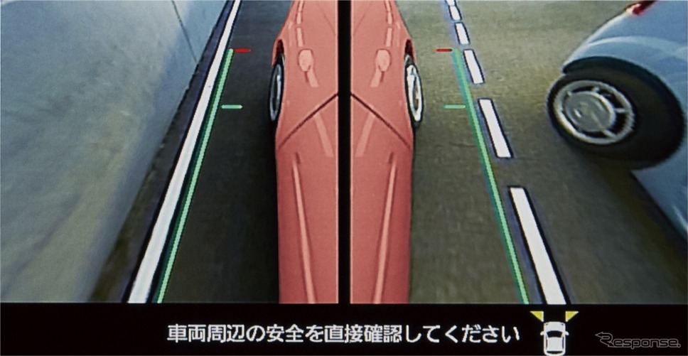 パノラマモニター(レフト&ライトサイドビュー)