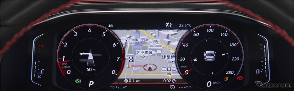 VW ポロ GTI デジタルメータークラスター“Active Info Display"