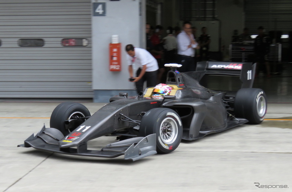 富士での「SF19」シェイクダウンテスト、2日目の模様。《撮影 遠藤俊幸》