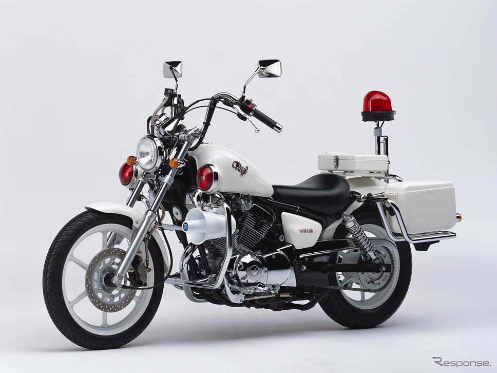 海外で白バイとして使われているヤマハの「XV250P」《画像提供 ヤマハ発動機》