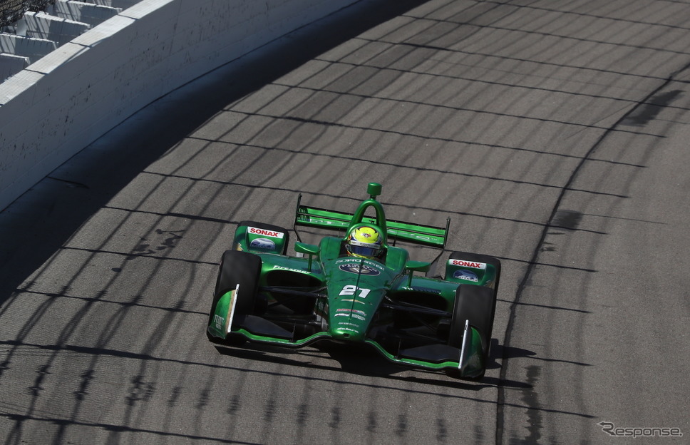 琢磨と好バトルを演じた#21 ピゴット(決勝2位)。《写真提供 INDYCAR》