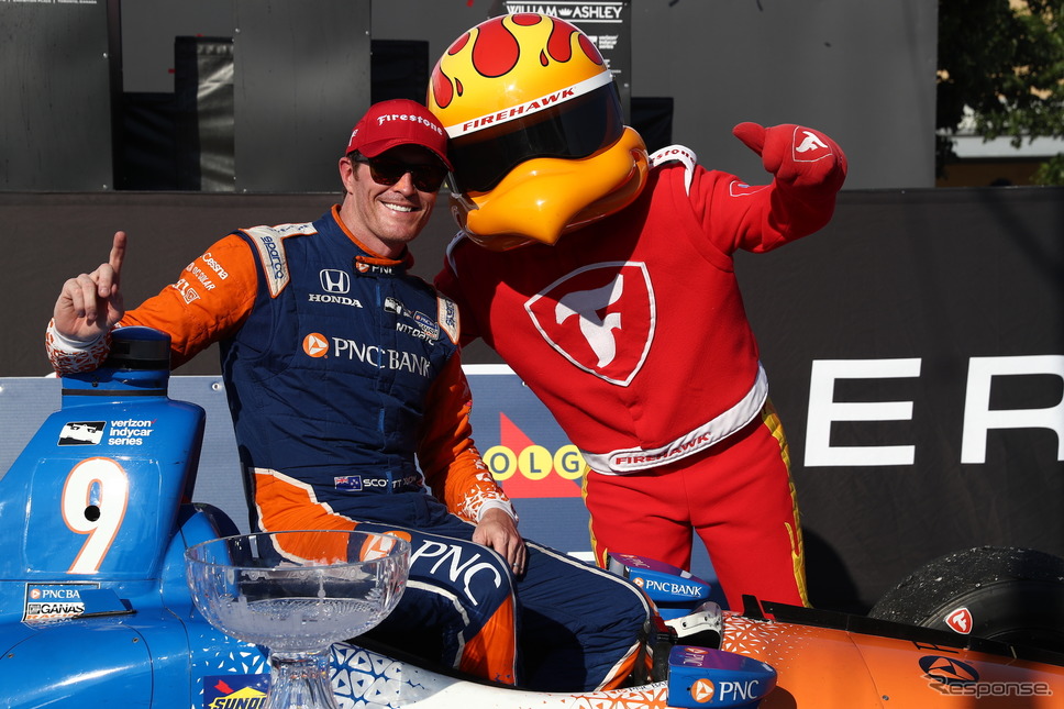 優勝した#9 ディクソン。《写真提供 INDYCAR》