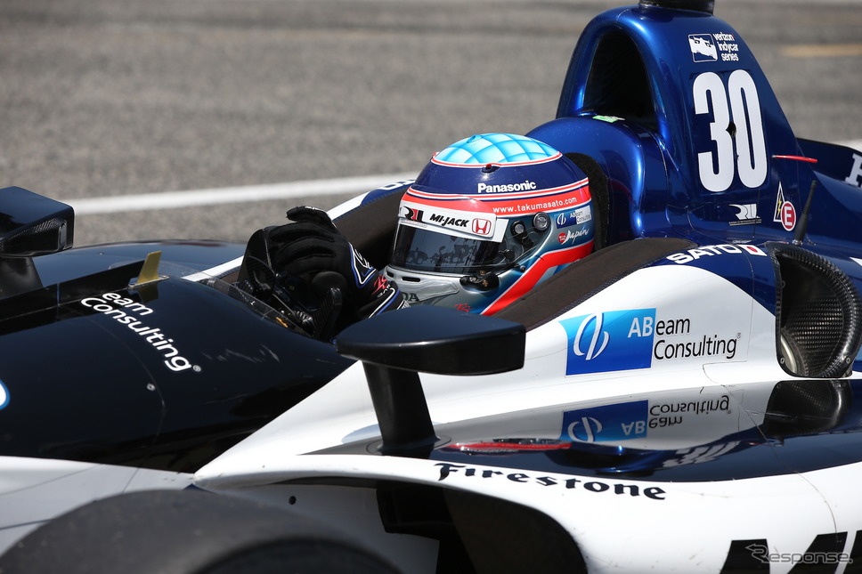 #30 佐藤琢磨は好走するも無念の結末に。《写真提供 INDYCAR》
