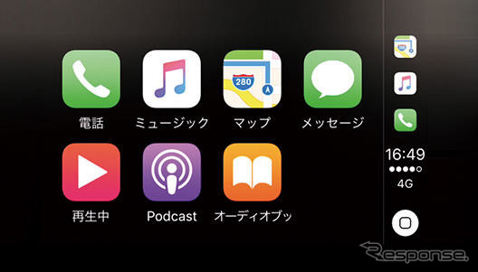 Apple CarPlay 画面
