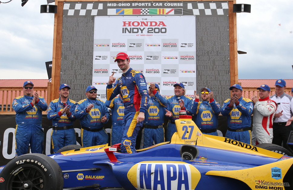 優勝した#27 ロッシ。《写真提供 INDYCAR》