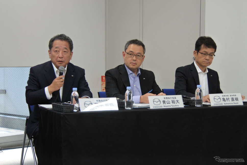 マツダ 2019年3月期第1四半期 決算説明会《撮影 小松哲也》