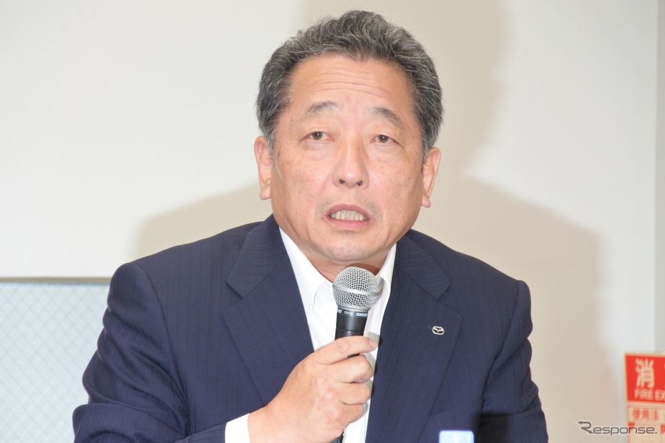 マツダ 藤本哲也 常務執行役員《撮影 小松哲也》