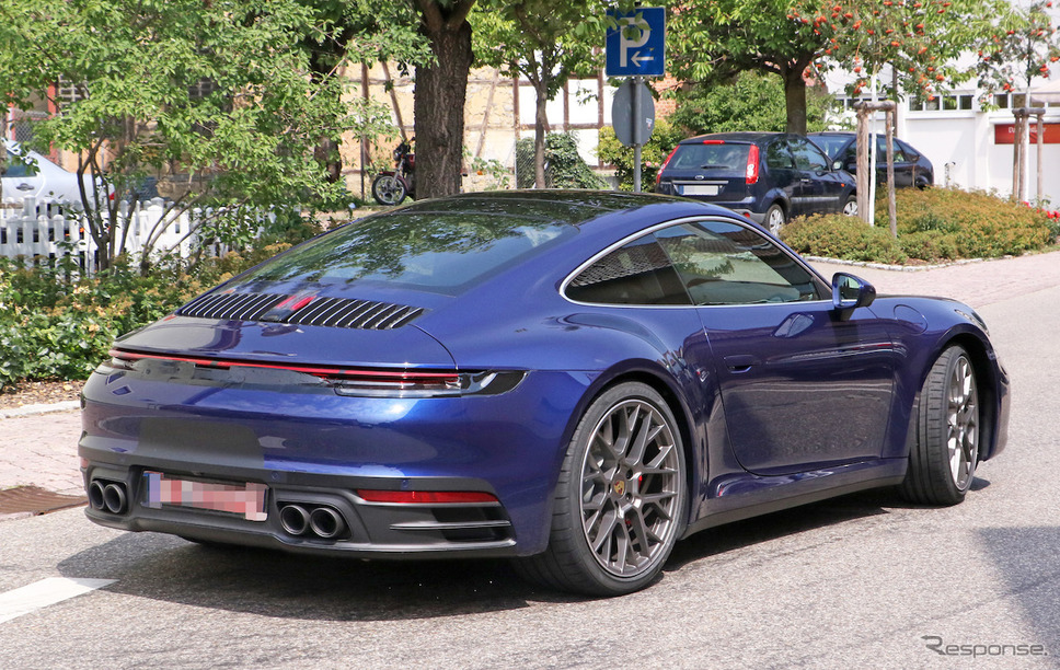 ポルシェ 911 新型(992型)フルヌードスクープ写真《APOLLO NEWS SERVICE》