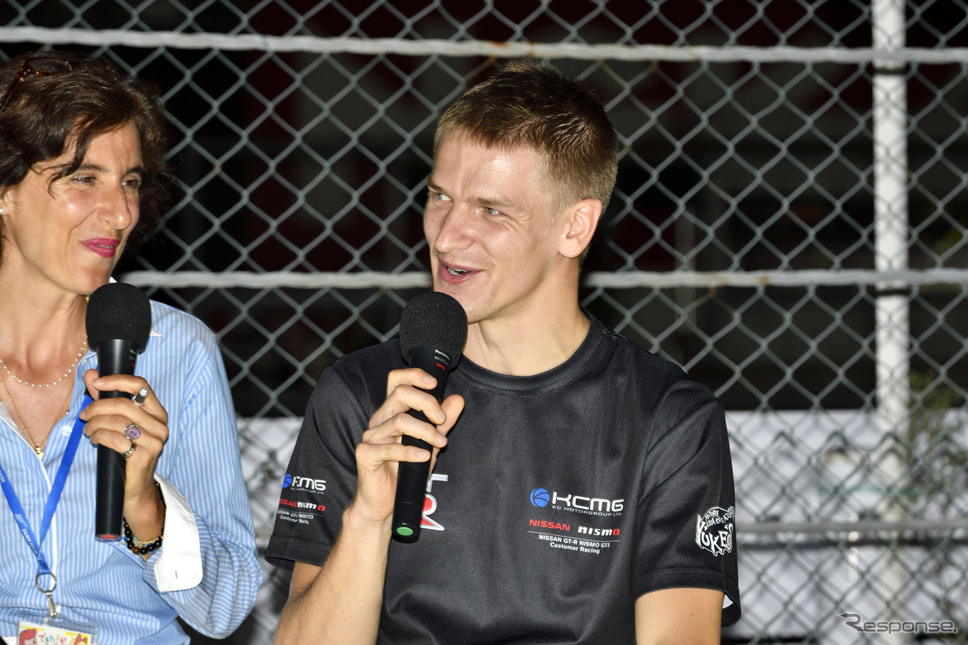 018号車のKCGM 『ニッサンGT-RニスモGT3』アレキサンドレ・インペラトーリ《撮影 雪岡直樹》