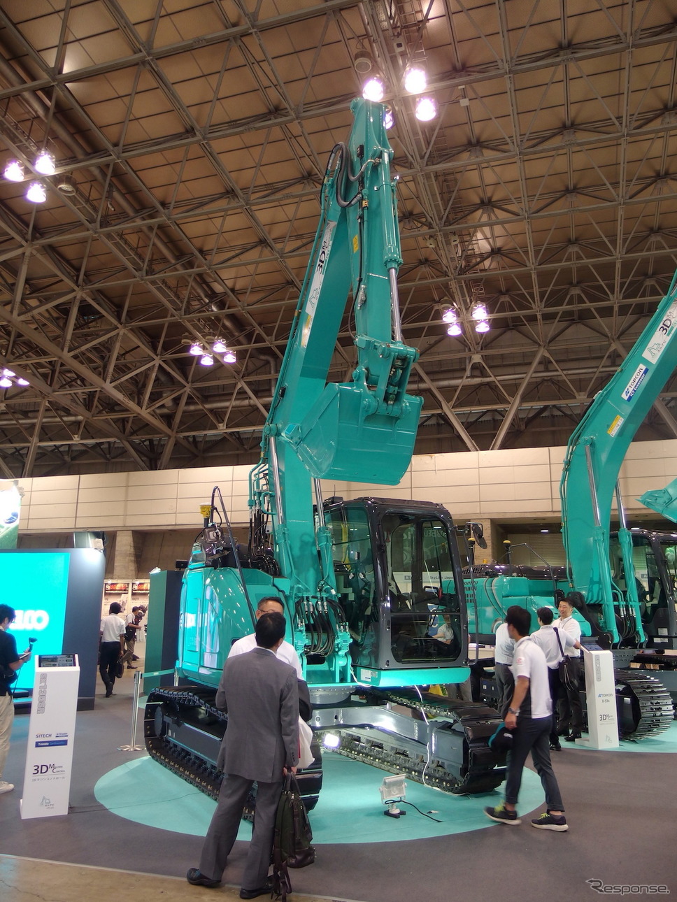 コベルコ建機(建設・測量生産性向上展 CSPI-EXPO 2018)《撮影 高木啓》