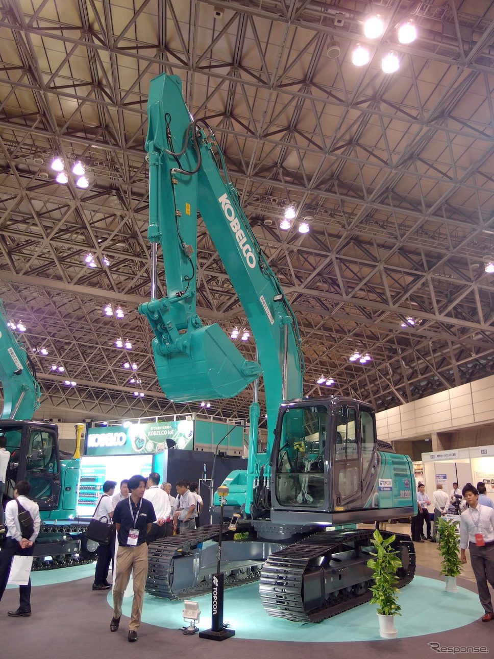 コベルコ建機(建設・測量生産性向上展 CSPI-EXPO 2018)《撮影 高木啓》