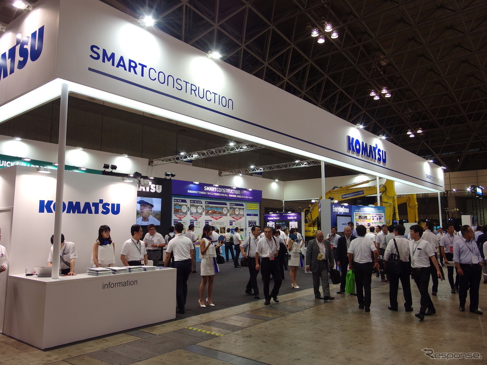小松製作所(建設・測量生産性向上展 CSPI-EXPO 2018)《撮影 高木啓》