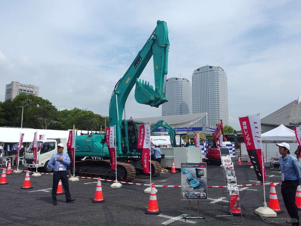 アクティオ(建設・測量生産性向上展 CSPI-EXPO 2018)《撮影 高木啓》
