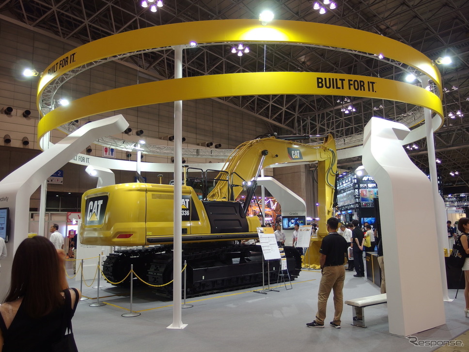 キャタピラージャパン/日本キャタピラー(建設・測量生産性向上展 CSPI-EXPO 2018)《撮影 高木啓》