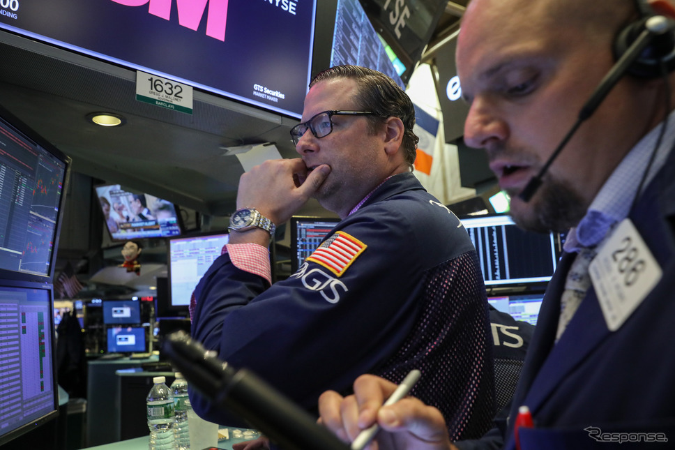 NAFTA合意のニュースを受け、ダウ200ポイント上昇で始まった、27日のニューヨーク証券取引。 (c) Getty Images