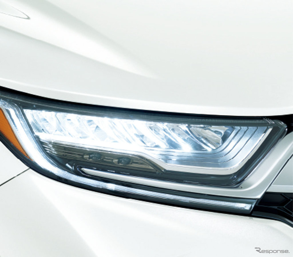 ホンダCR-V新型 LEDヘッドライト+導光タイプLEDポジションランプ