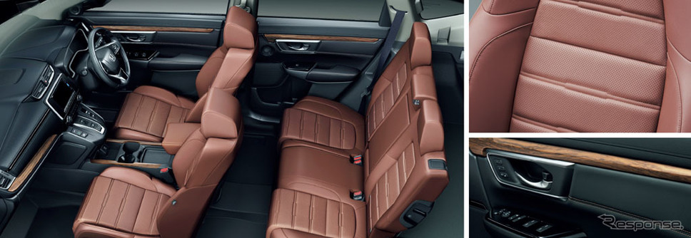 ホンダCR-V新型 本革シート&専用インテリア(ブラウン)