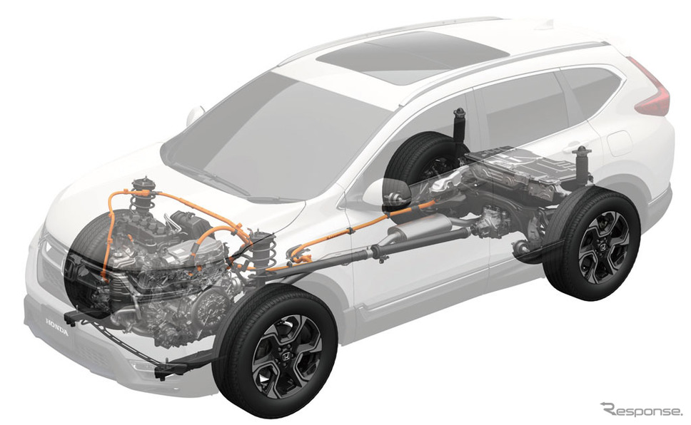 ホンダCR-V新型 SPORT HYBRID i-MMDシステム構成