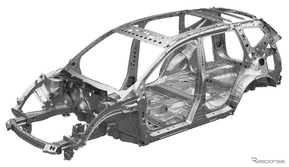 ホンダCR-V新型 骨格構造イメージ