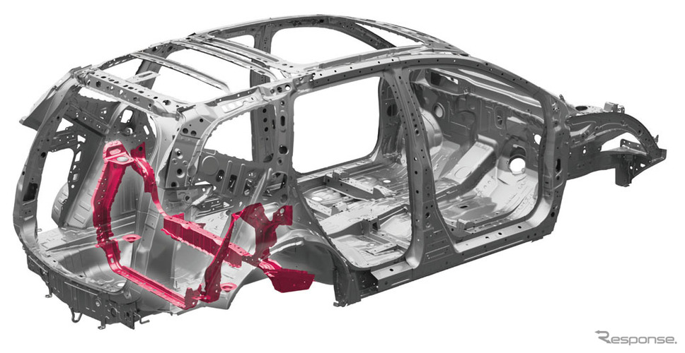 ホンダCR-V新型 リアダンパー取付部剛性向上