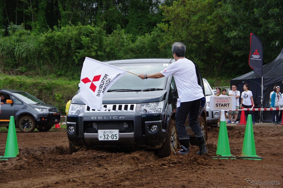 三菱自動車が開催した『デリカD:5』オーナー向けイベント『PLAY THE NATURE!TOUR「クルマの学校 ラフロード篇」』《撮影 宮崎壮人》
