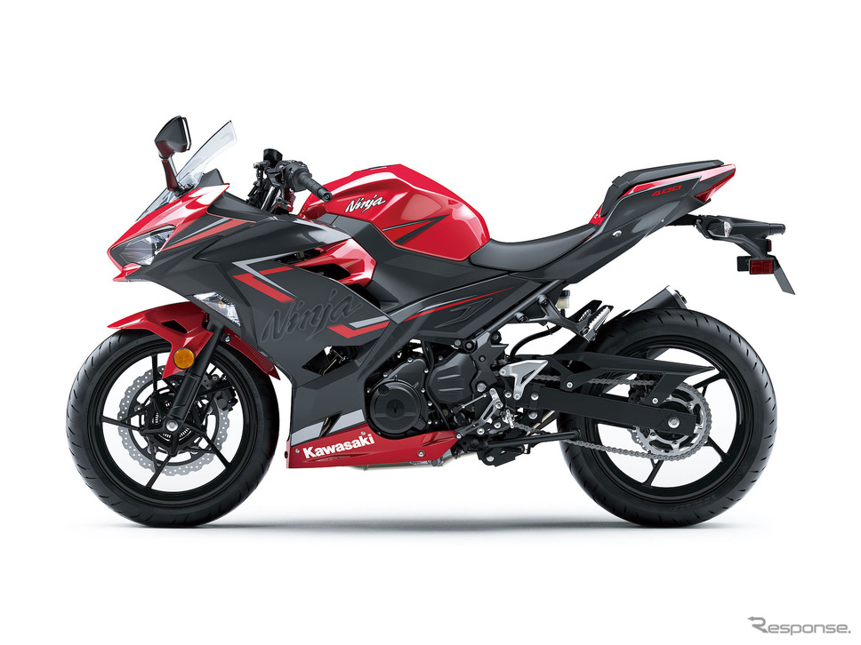 Ninja 400/キャンディパーシモンレッド×メタリックマグネティックダークグレー