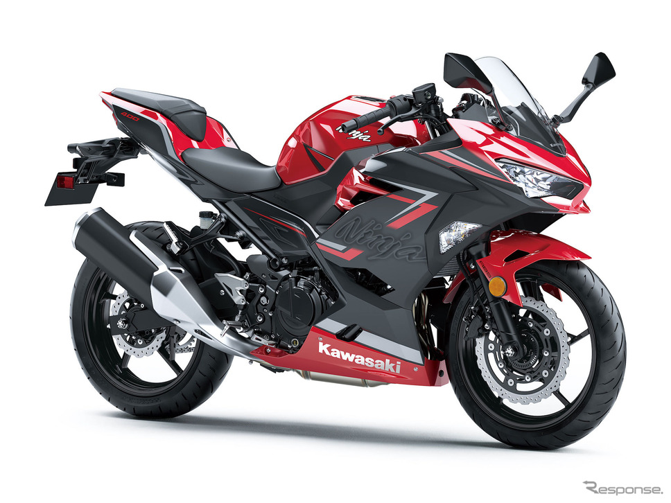 Ninja 400/キャンディパーシモンレッド×メタリックマグネティックダークグレー