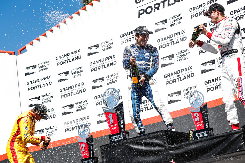 ポートランド戦でトップフィニッシュを果たした#30 佐藤琢磨。《写真提供 INDYCAR》