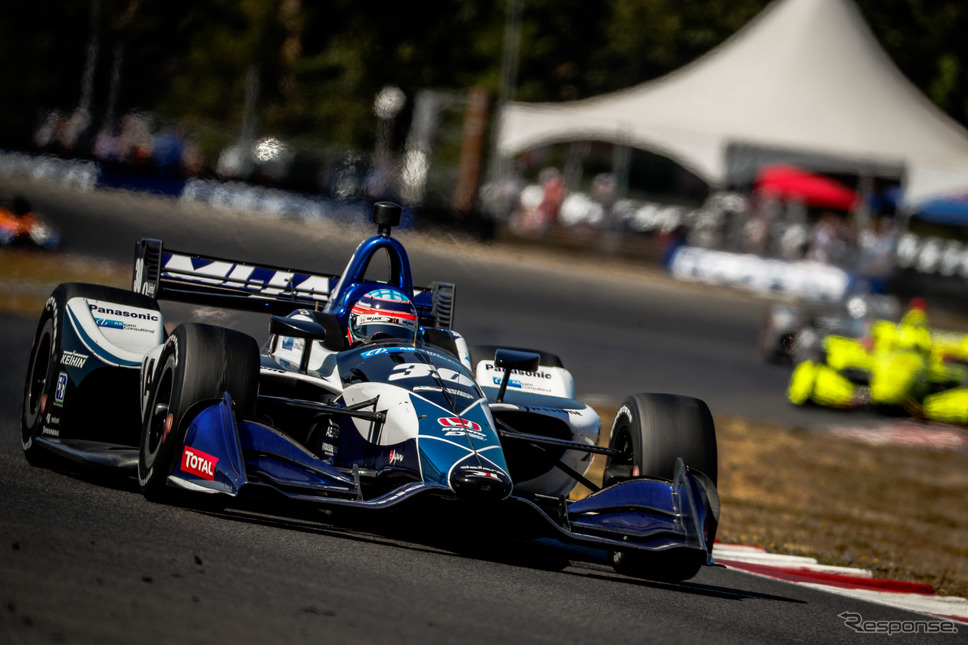 今季初優勝を飾った#30 佐藤琢磨。《写真提供 INDYCAR》