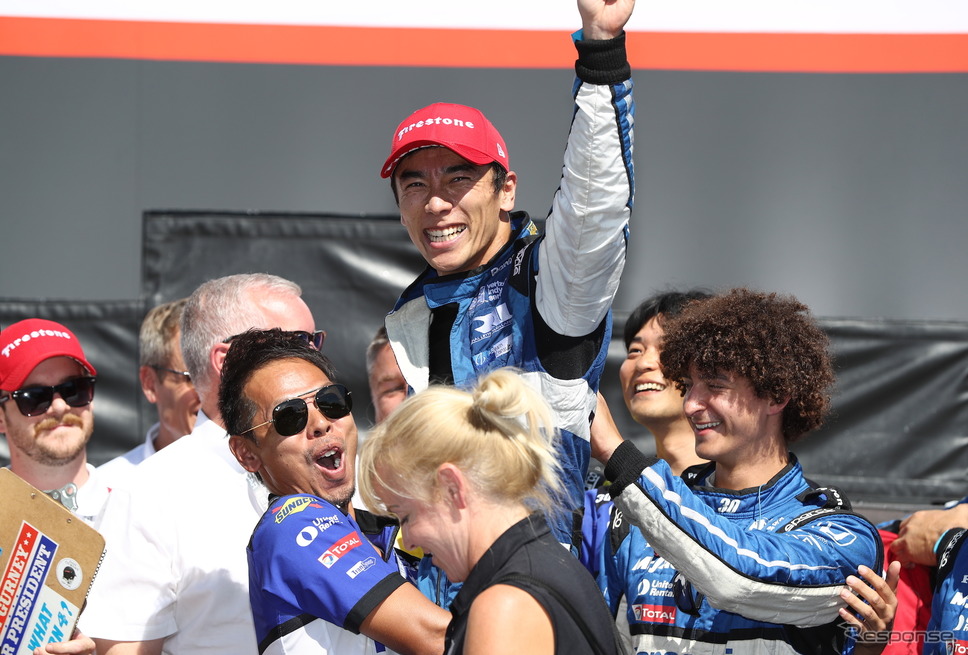 今季初優勝を飾った#30 佐藤琢磨。《写真提供 INDYCAR》